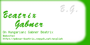 beatrix gabner business card